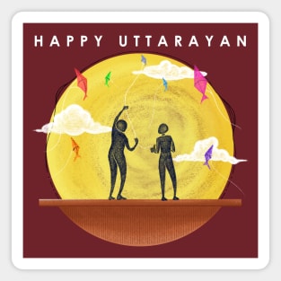 Happy Uttarayan Magnet